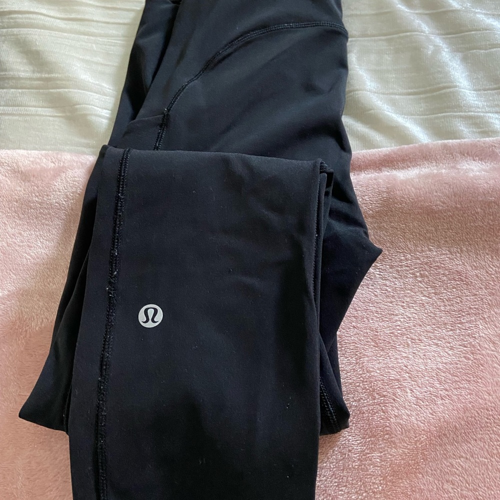 Black lululemon leggings size 4